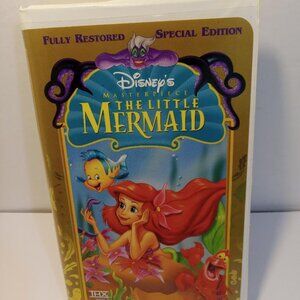 Disney VHS Tape Movie The Little Mermaid Rated G Special Edition Restored 1989